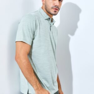 Jack Nicklaus Whitley Premium Tonal Two Color Solid Polo Sage Leaf