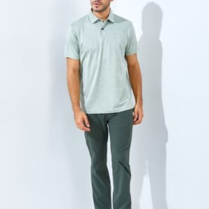 Jack Nicklaus Whitley Premium Tonal Two Color Solid Polo Sage Leaf