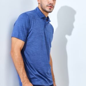 Jack Nicklaus Whitley Premium Tonal Two Color Solid Polo Classic Navy