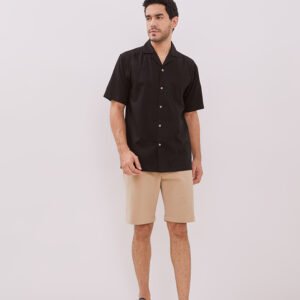 Jobb Wisco Kemeja Pria Lengan Pendek Regular Fit Hitam