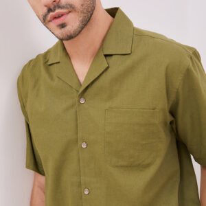 Jobb Wisco Kemeja Pria Lengan Pendek Regular Fit Olive