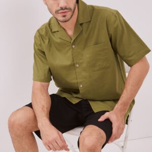 Jobb Wisco Kemeja Pria Lengan Pendek Regular Fit Olive