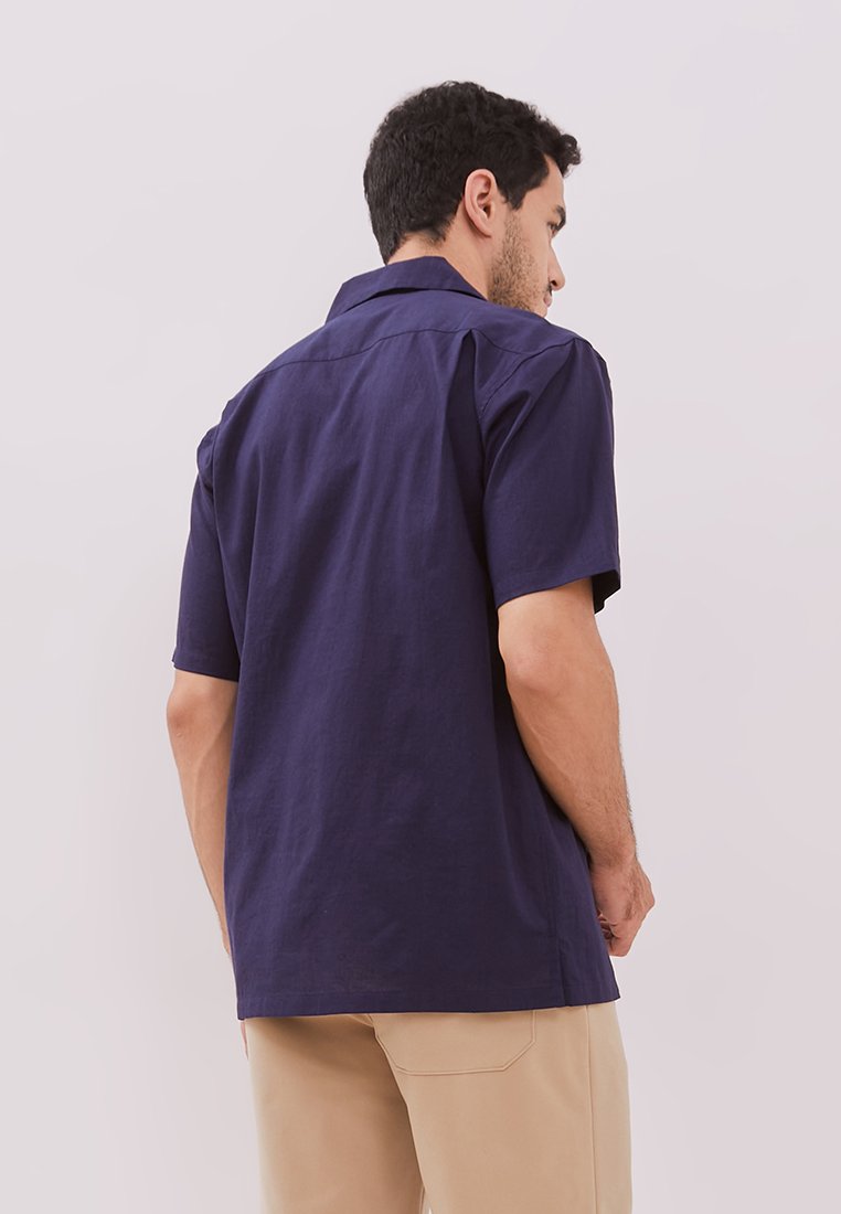 Jobb Wisco Kemeja Pria Lengan Pendek Regular Fit Navy - Image 3