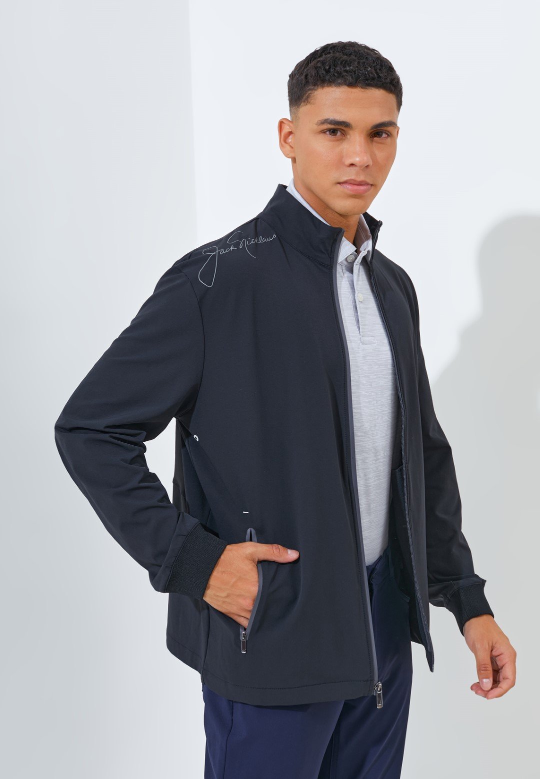 Jack Nicklaus Wynn Premium Performance Jacket Caviar - Image 3