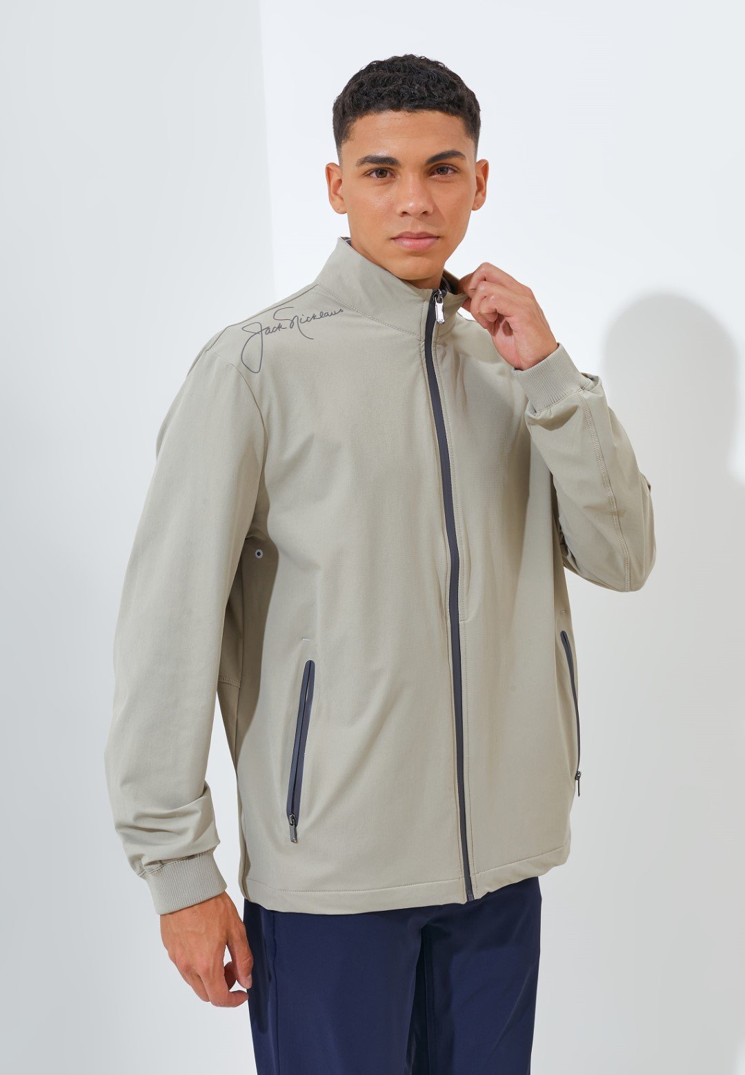 Jack Nicklaus Wynn Premium Performance Jacket Stone
