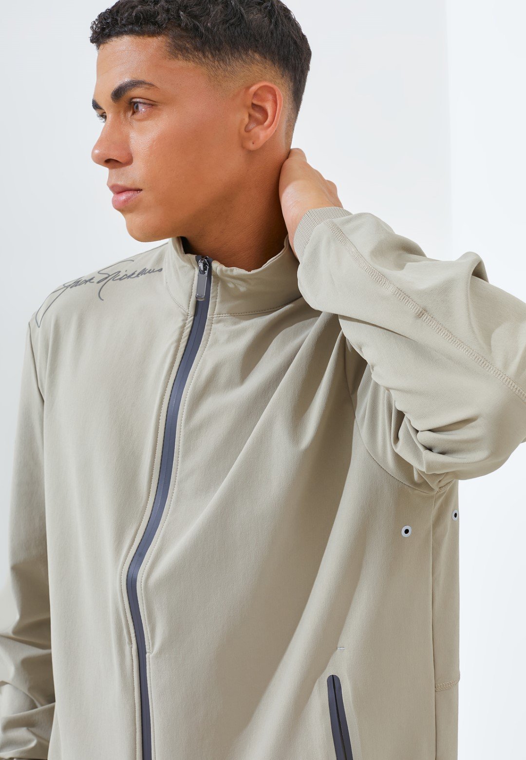 Jack Nicklaus Wynn Premium Performance Jacket Stone - Image 5
