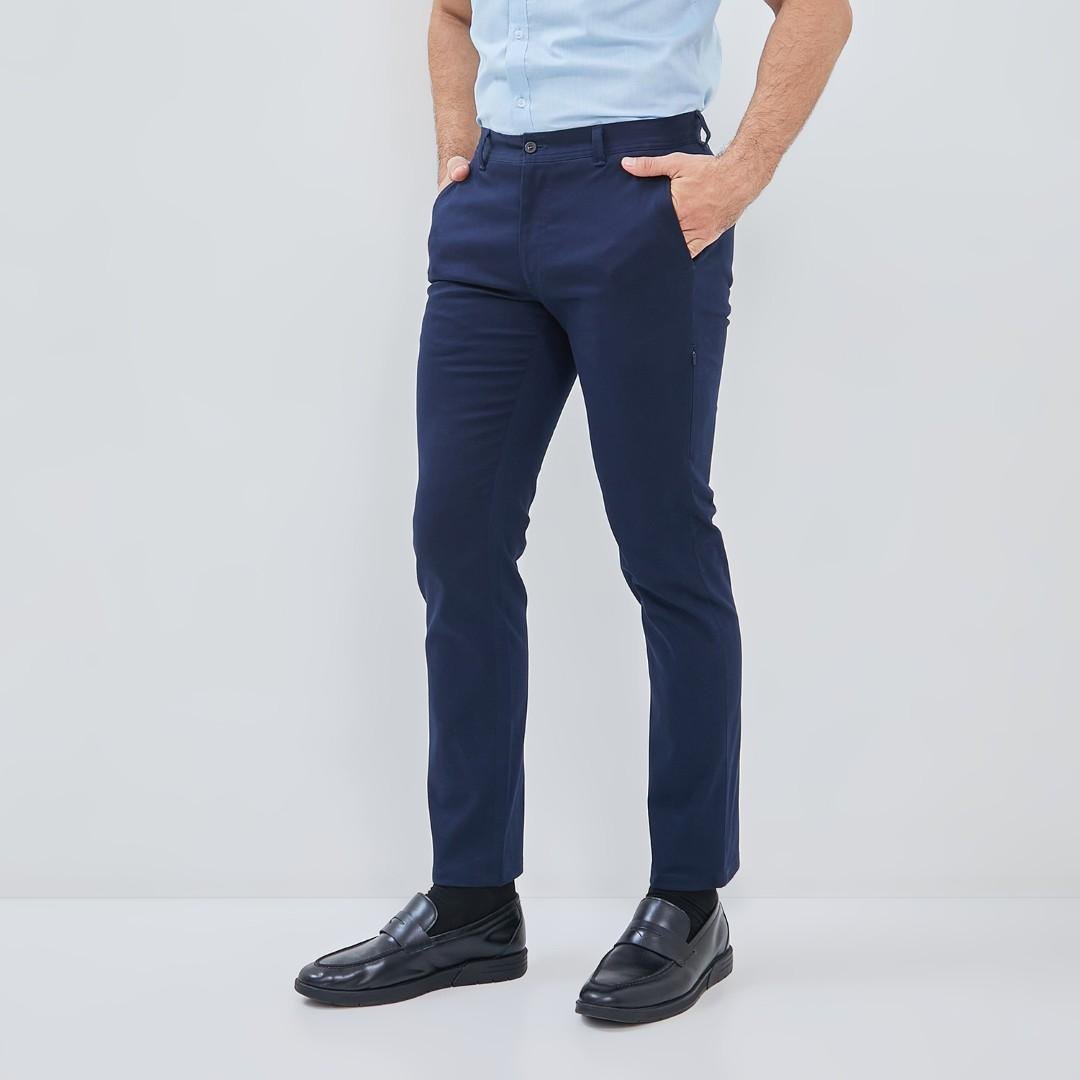 Jobb Olivier Celana Panjang Chinos Modern Slim Fit Navy
