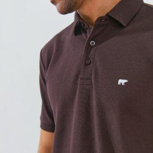 Jack Nicklaus Cairo Polo Shirt Pria Regular Fit Brown