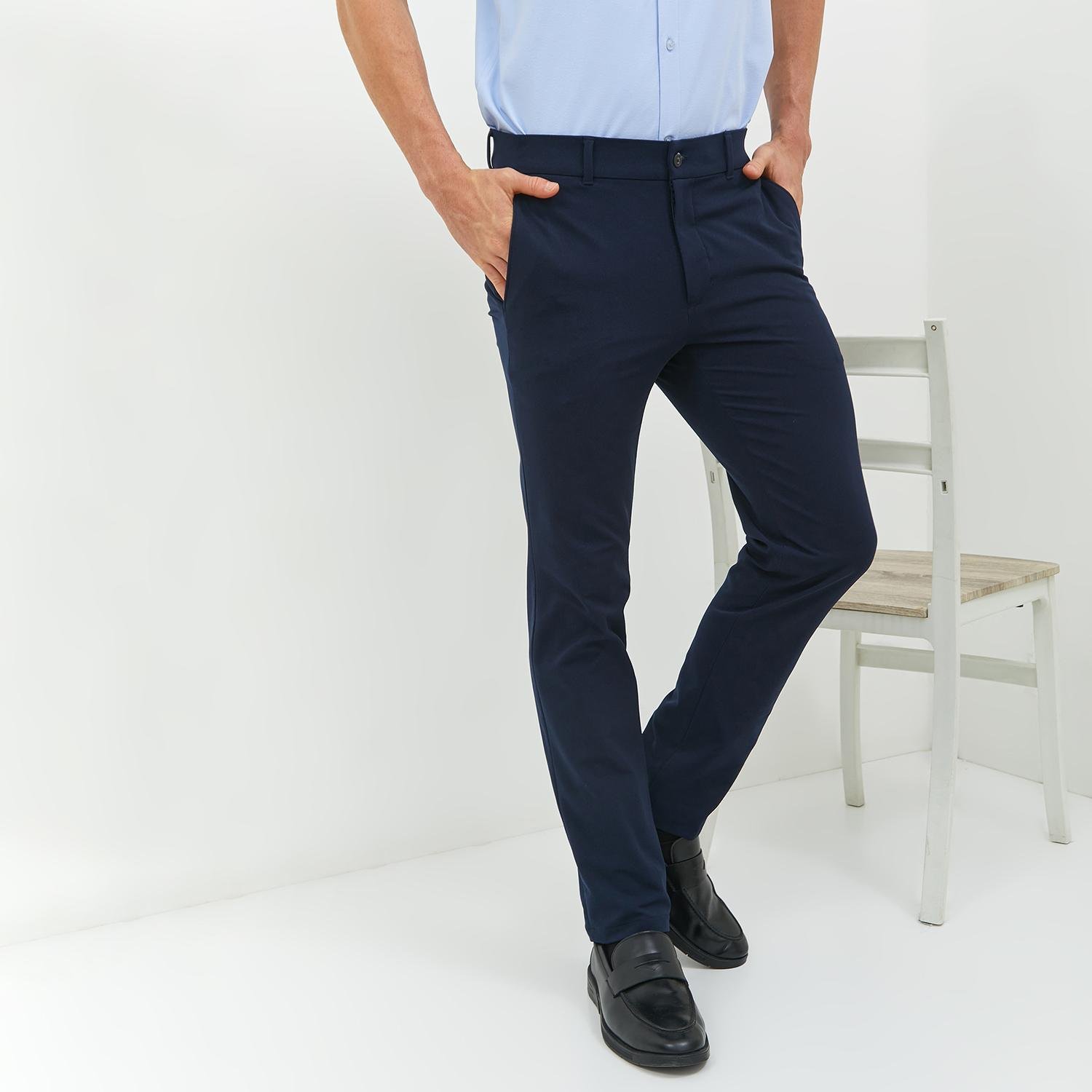 Jobb Brosnan Celana Panjang Modern Slim Fit Navy - Image 2