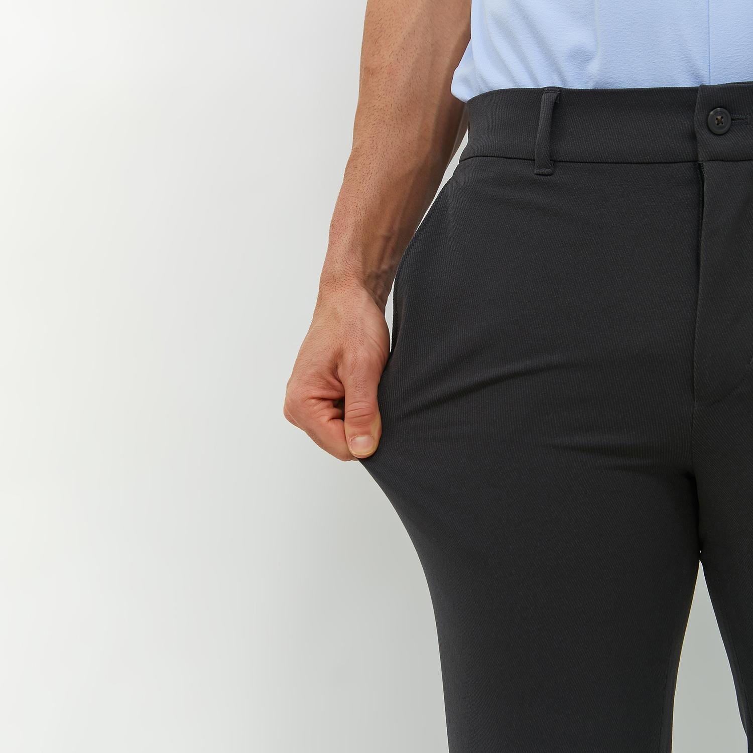 Jobb Brosnan Celana Panjang Modern Slim Fit Dark Grey - Image 5