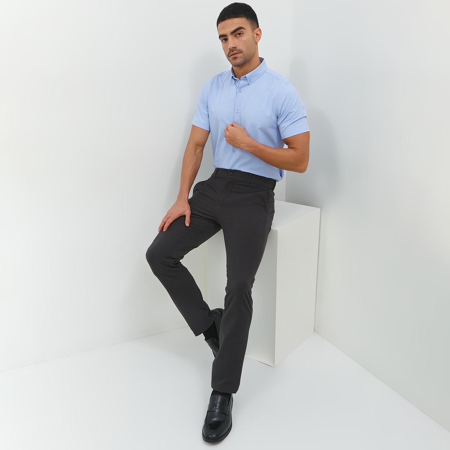Jobb Brosnan Celana Panjang Modern Slim Fit Dark Grey - Image 3