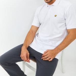Jack Nicklaus Sherwood Polo Shirt Pria Regular Fit Putih