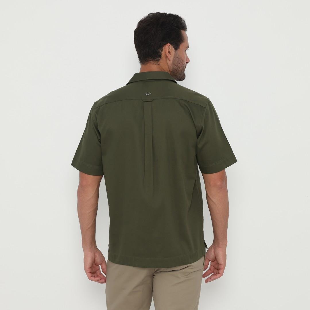 Jack Nicklaus Morpheus Kemeja Pria Lengan Pendek Relaxed fit Army Green - Image 3