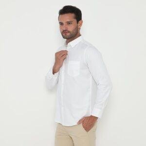 Jobb Evansville Kemeja Pria Lengan Panjang Slim Fit Putih