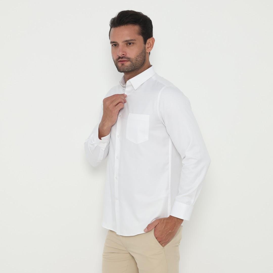 Jobb Evansville Kemeja Pria Lengan Panjang Slim Fit Putih - Image 2
