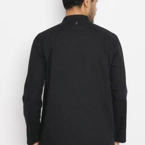Jobb Aulian Baju Koko Pria Lengan Panjang Regular Fit Hitam