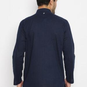 Jobb Bariq Baju Koko Pria Lengan Panjang Regular fit Navy