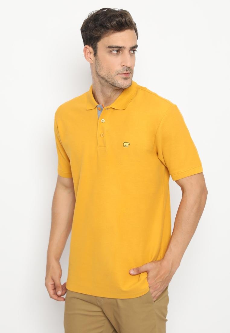Jack Nicklaus Prime Polo Shirt Pria Lengan Pendek Regular Fit Kuning - Image 2