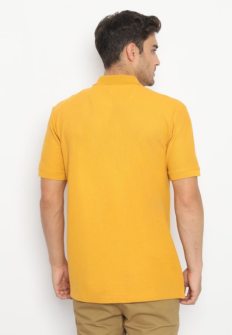 Jack Nicklaus Prime Polo Shirt Pria Lengan Pendek Regular Fit Kuning - Image 3