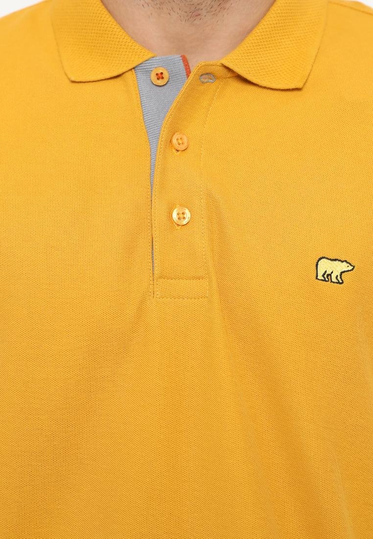 Jack Nicklaus Prime Polo Shirt Pria Lengan Pendek Regular Fit Kuning - Image 6
