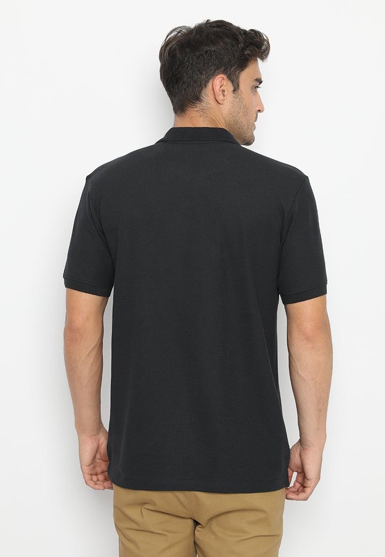 Jack Nicklaus Prime Polo Shirt Pria Lengan Pendek Regular Fit Hitam - Image 3
