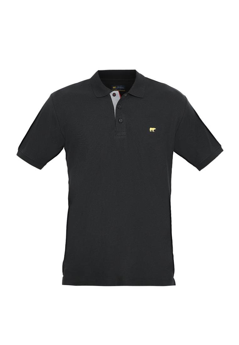 Jack Nicklaus Prime Polo Shirt Pria Lengan Pendek Regular Fit Hitam - Image 6