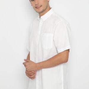 Jobb Hampton Kemeja Pria Lengan Pendek Regular Fit Putih
