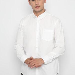 Jobb Brixton Kemeja Pria Lengan Panjang Regular Fit Putih