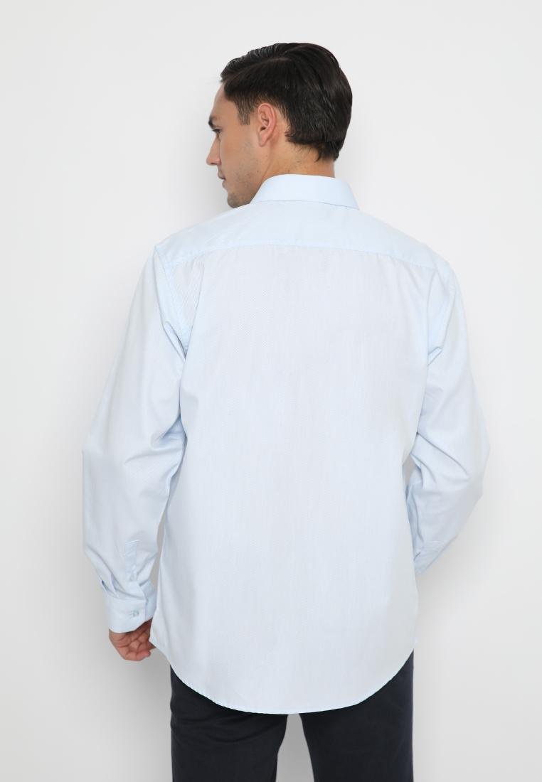 Jobb Madre Kemeja Pria Lengan Panjang Regular Fit Biru - Image 3