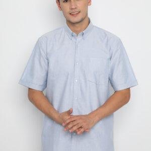 Jobb Elba Kemeja Pria Lengan Pendek Regular Fit Medium Blue