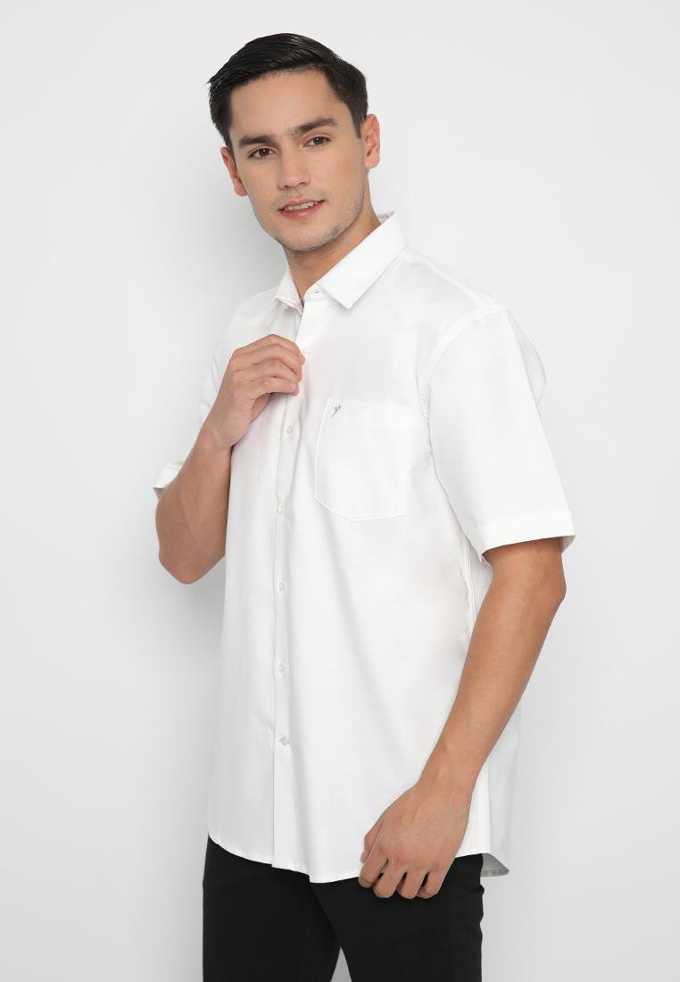 Jobb Cappadocia Kemeja Pria Lengan Pendek Regular Fit Putih - Image 2
