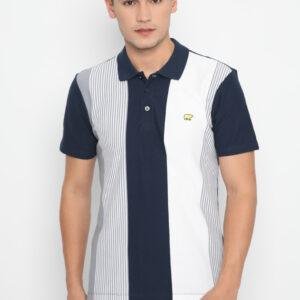 Jack Nicklaus Ritz Polo Shirt Pria Lengan Pendek Slim Fit Navy