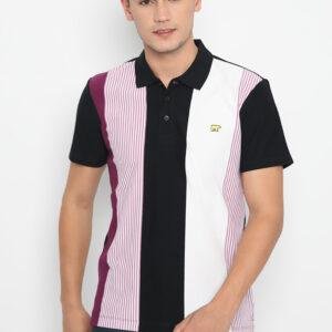 Jack Nicklaus Ritz Polo Shirt Pria Lengan Pendek Slim Fit Hitam