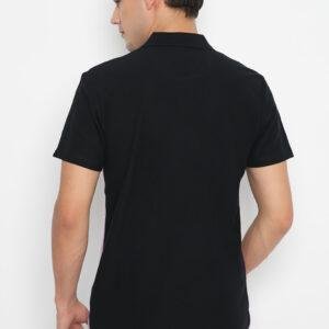 Jack Nicklaus Ritz Polo Shirt Pria Lengan Pendek Slim Fit Hitam