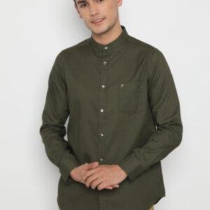 Jobb Harits Baju Koko Pria Modern Lengan Panjang Hijau