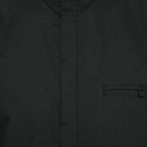 Jobb Hanif Baju Koko Pria Modern Lengan Pendek Hitam