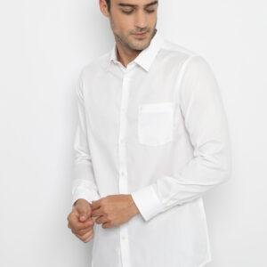 Jobb Springdale Kemeja Pria Lengan Panjang Slim Fit Putih