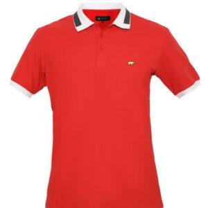Jack Nicklaus Bash Polo Shirt Pria Regular Fit Merah
