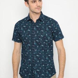 Jobb Holden Kemeja Pria Lengan Pendek Slim Fit Navy