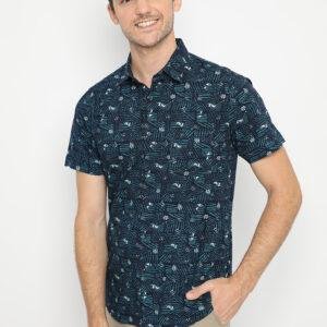 Jobb Holden Kemeja Pria Lengan Pendek Slim Fit Navy