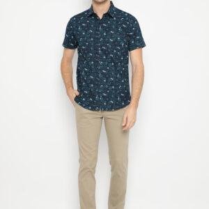 Jobb Holden Kemeja Pria Lengan Pendek Slim Fit Navy