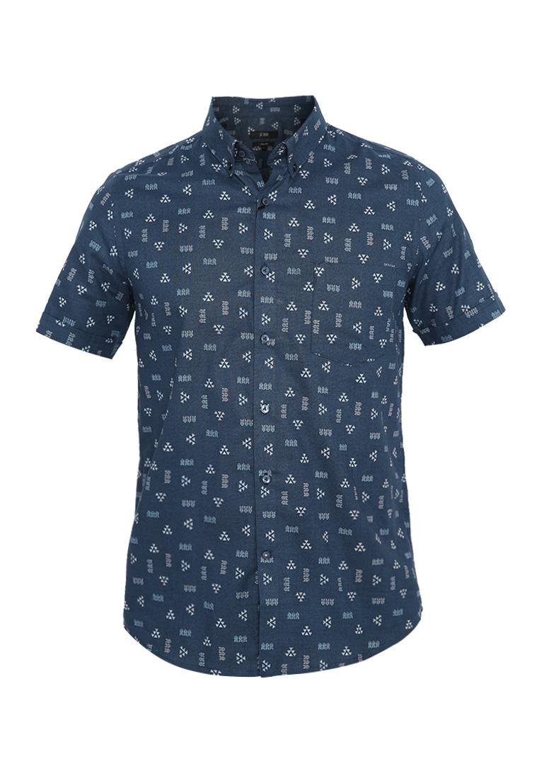 Jobb Theodor Kemeja Pria Lengan Pendek Slim Fit Navy - Image 6