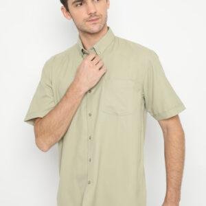 Jobb Derby Kemeja Pria Lengan Pendek Regular Fit Beige