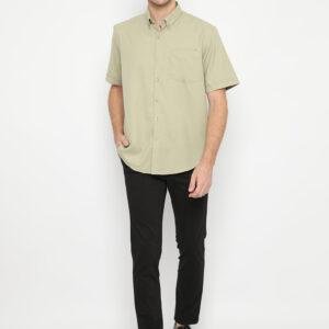 Jobb Derby Kemeja Pria Lengan Pendek Regular Fit Beige