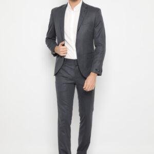 Jobb Hazel-T1 Jas Pria Slim Fit Dark Grey