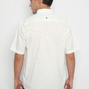 Jobb Kitsune Kemeja Pria Lengan Pendek Regular Fit Putih