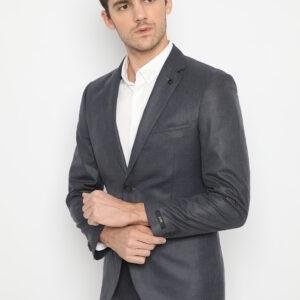 Jobb Verde-T2 Jas Pria Slim Fit Abu-abu