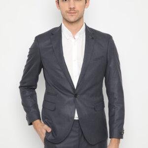 Jobb Verde-T1 Jas Pria Slim Fit Abu-abu