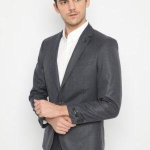 Jobb Verde-T1 Jas Pria Slim Fit Abu-abu