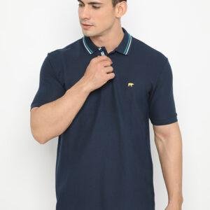 Jack Nicklaus Infinity Polo Shirt Pria Regular Fit Navy